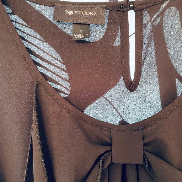 Black Bow Tank Top Cami - Picture 3 of 7